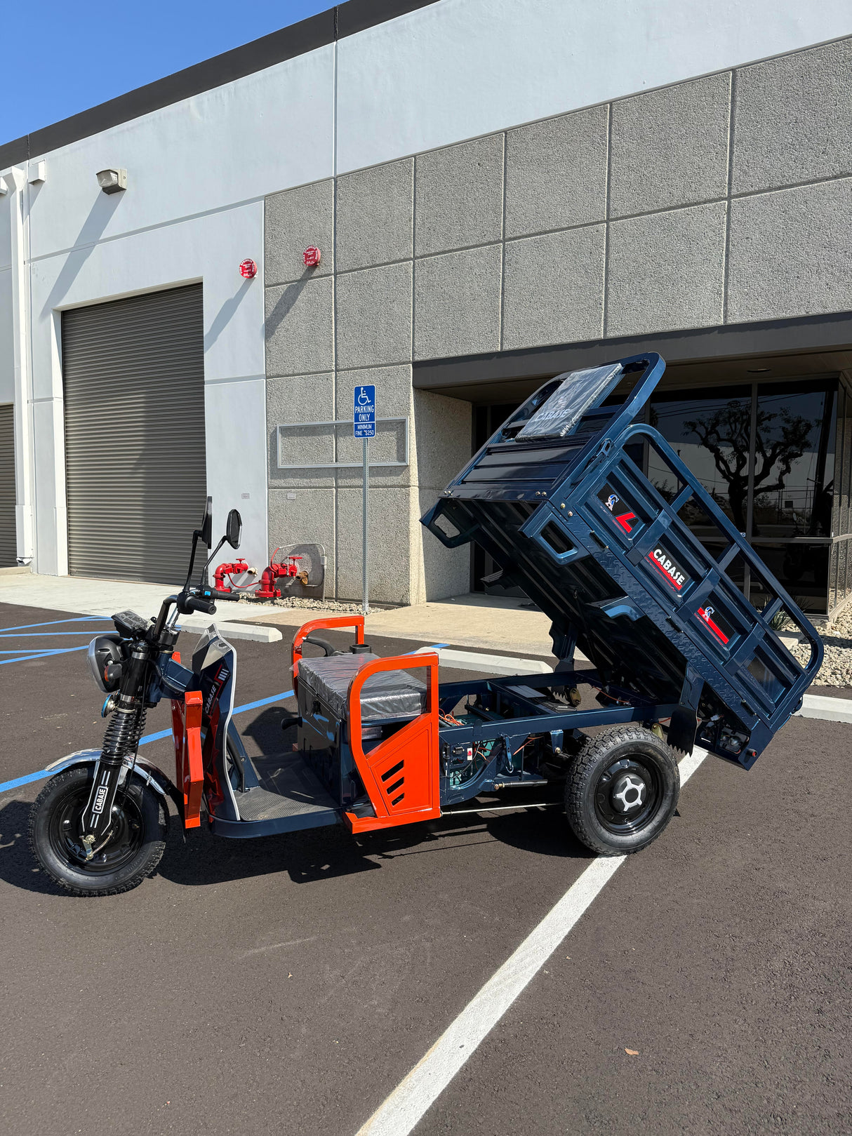 Cabase EV 1.5M Electric Cargo Tricycle Truck Electric Tricycle