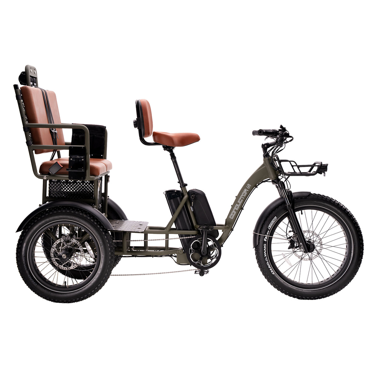 Oh Wow Cycles Conductor 4-3 Rickshaw Electric trike