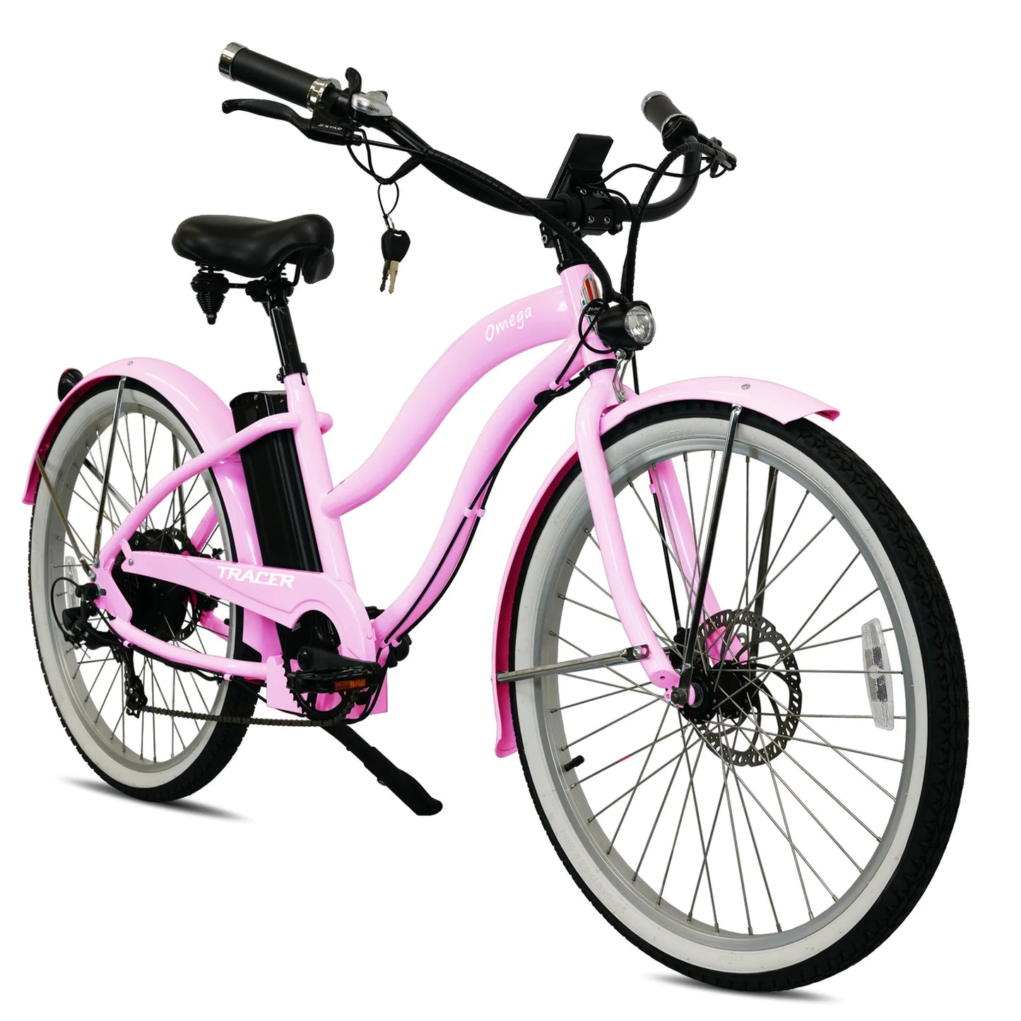 Tracer Omega 26" Electric Beach Cruiser Bike