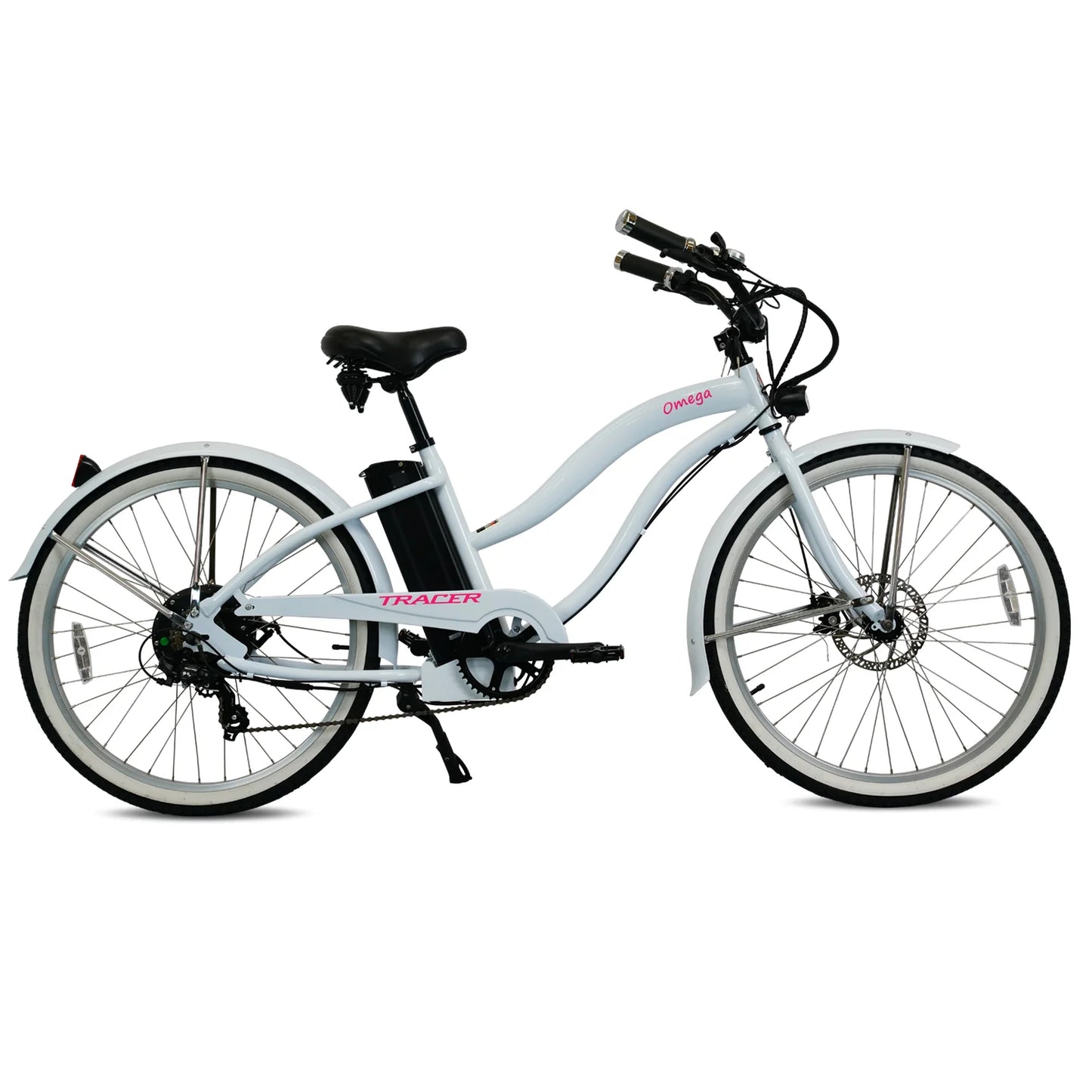 Tracer Omega 26" Electric Beach Cruiser Bike
