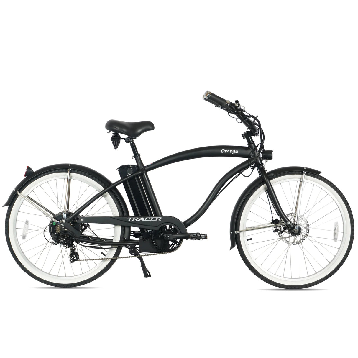 Tracer Omega 26" Men's Electric Beach Cruiser Bike