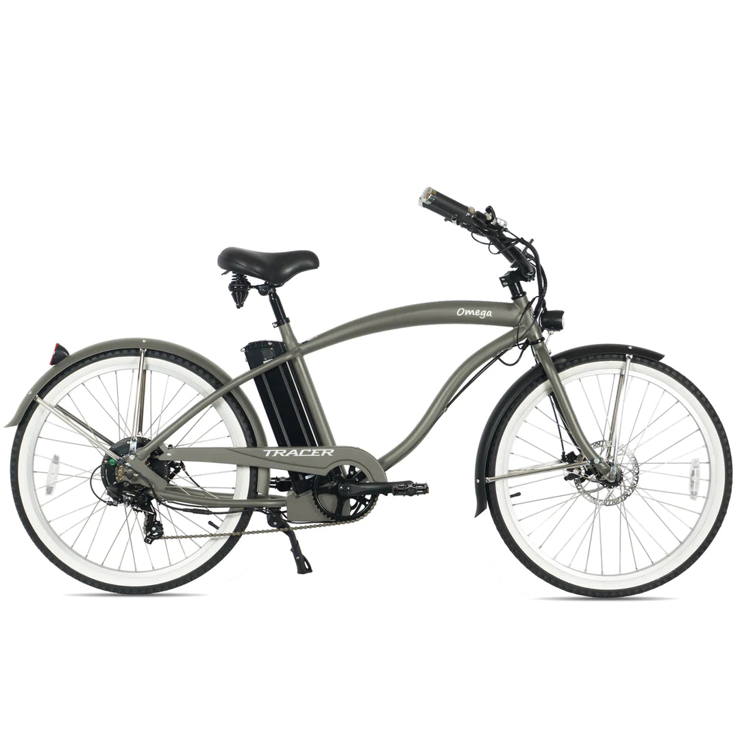 Tracer Omega 26" Men's Electric Beach Cruiser Bike