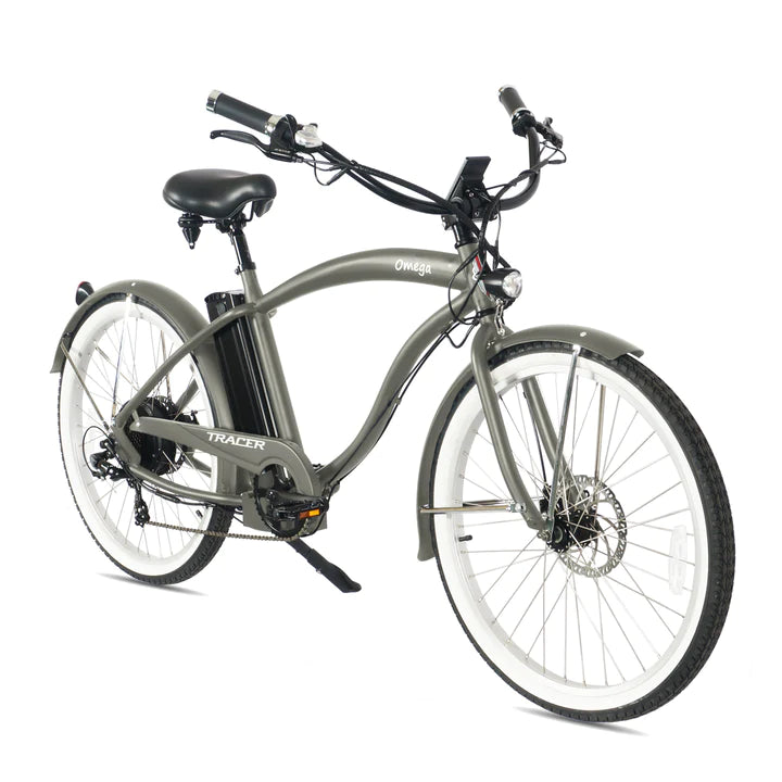 Tracer Omega 26" Men's Electric Beach Cruiser Bike