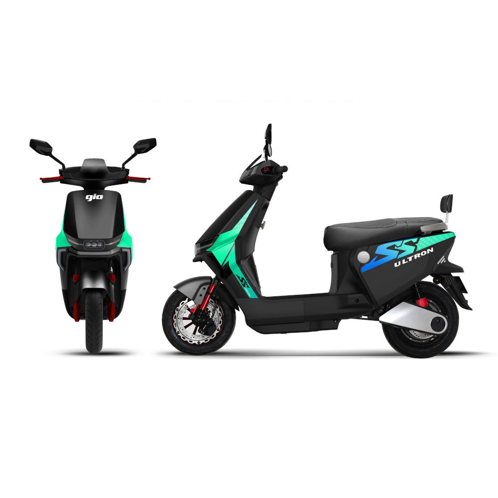 GIO Electric Ultron 600W Electric Moped With Pedals