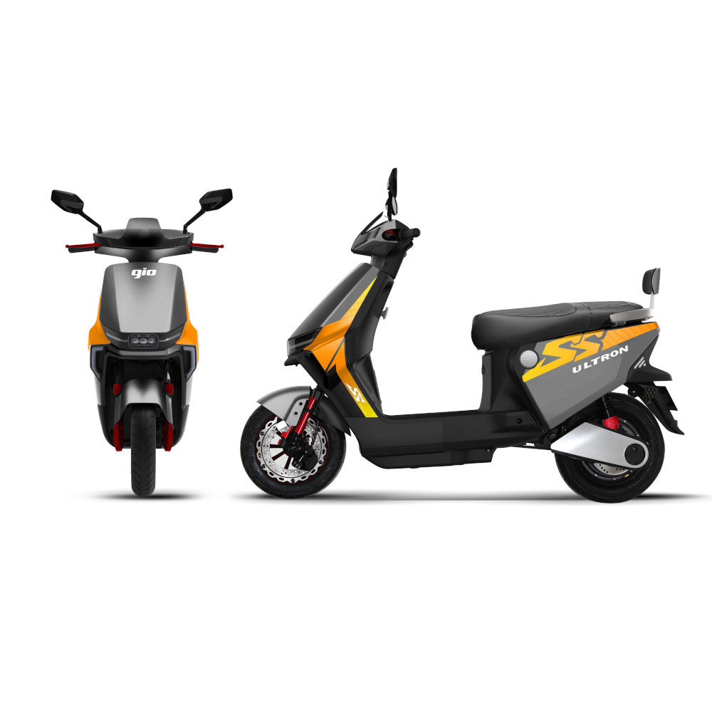 GIO Electric Ultron 600W Electric Moped With Pedals
