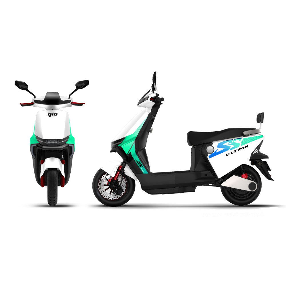 GIO Electric Ultron 600W Electric Moped With Pedals