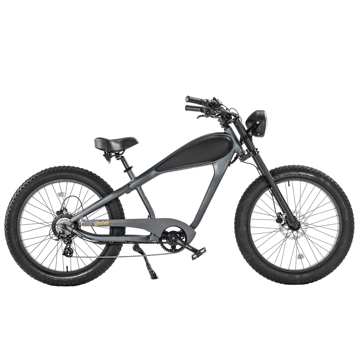 Revi Cheetah Café Racer 750W Electric Chopper Bike - E-Wheel Warehouse