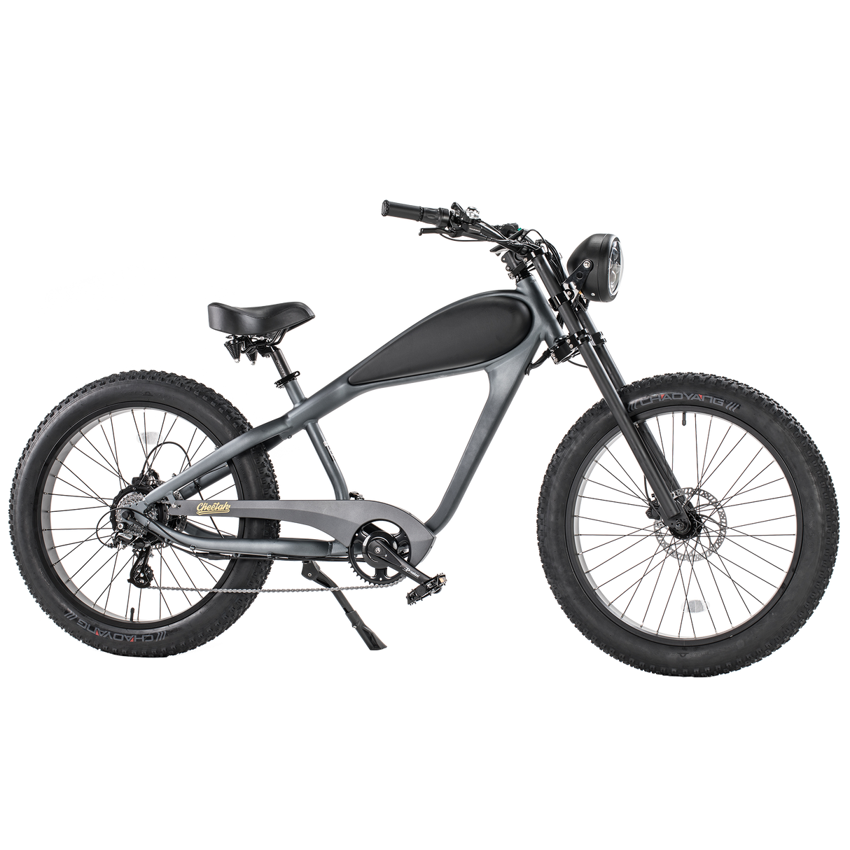 Revi Cheetah Café Racer 750W Electric Chopper Bike - E-Wheel Warehouse