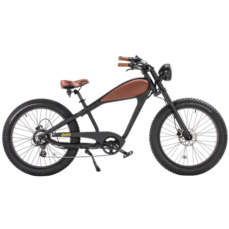 Revi Cheetah Café Racer 750W Electric Chopper Bike - E-Wheel Warehouse