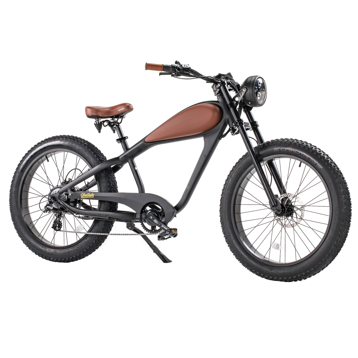 Revi Cheetah Café Racer 750W Electric Chopper Bike - E-Wheel Warehouse