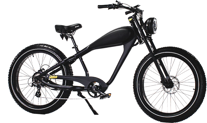 Revi Cheetah Plus Café Racer 750W Electric Chopper Bike