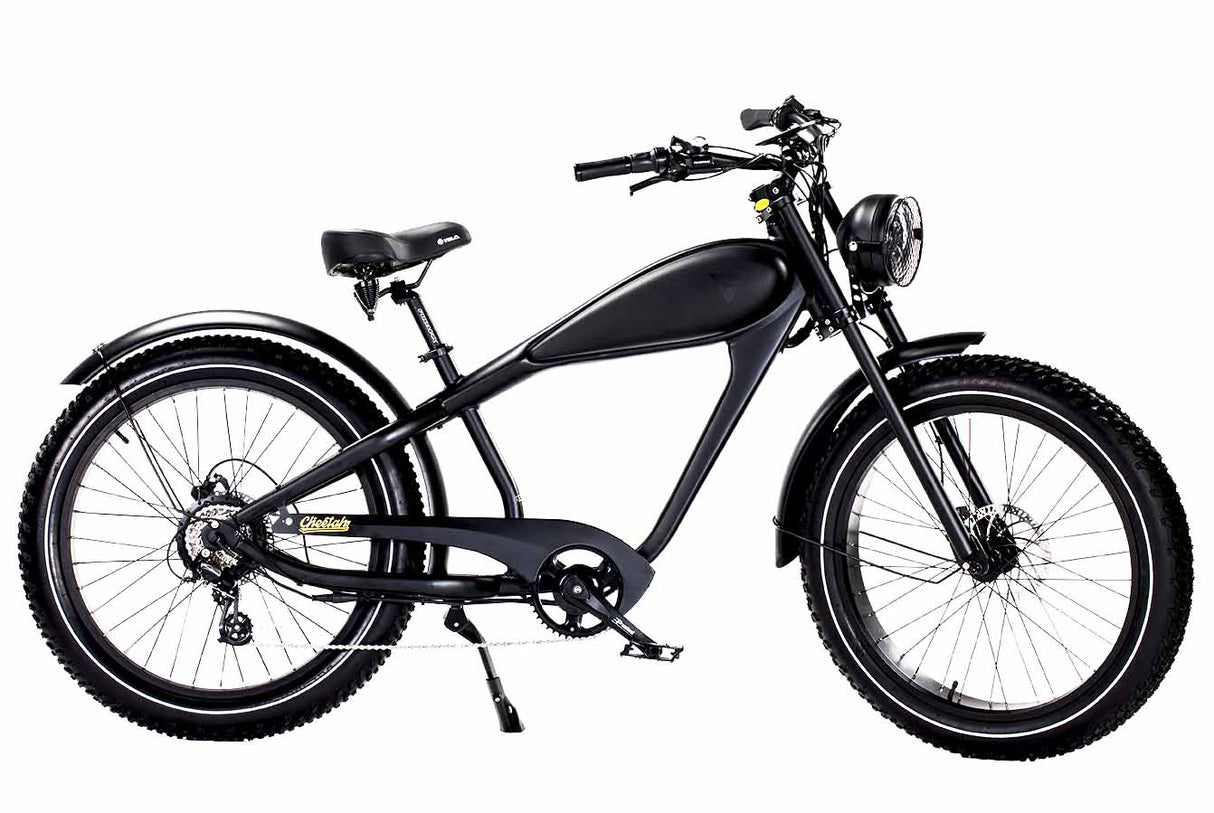 Revi Cheetah Plus Café Racer 750W Electric Chopper Bike