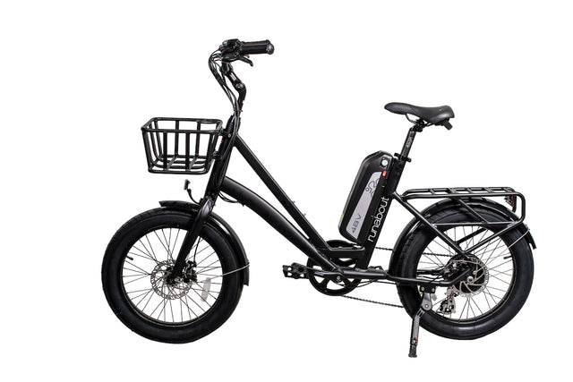 GlareWheel EB-RU Electric Bike Fat Tire 500W 5 Level Throttle With Basket - E-Wheel Warehouse