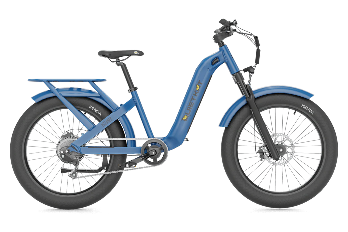QuietKat Villager Urban Hunting Electric Bike 7 Speed Step-Through Suspension - E-Wheel Warehouse