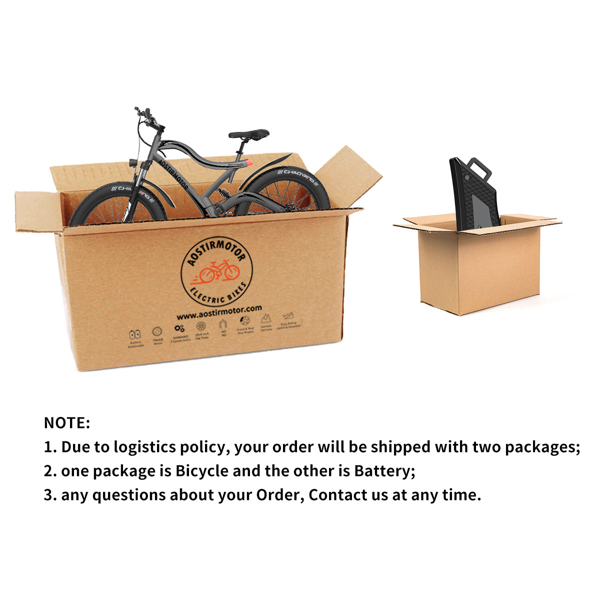 AostirMotor All Terrain Electric Mountain Bike S18 - E-Wheel Warehouse