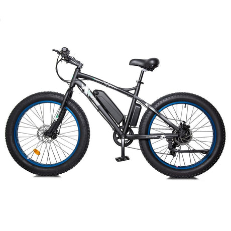 Ecotric Best Fat Tire Beach Snow Electric E Bike - Blue 2020