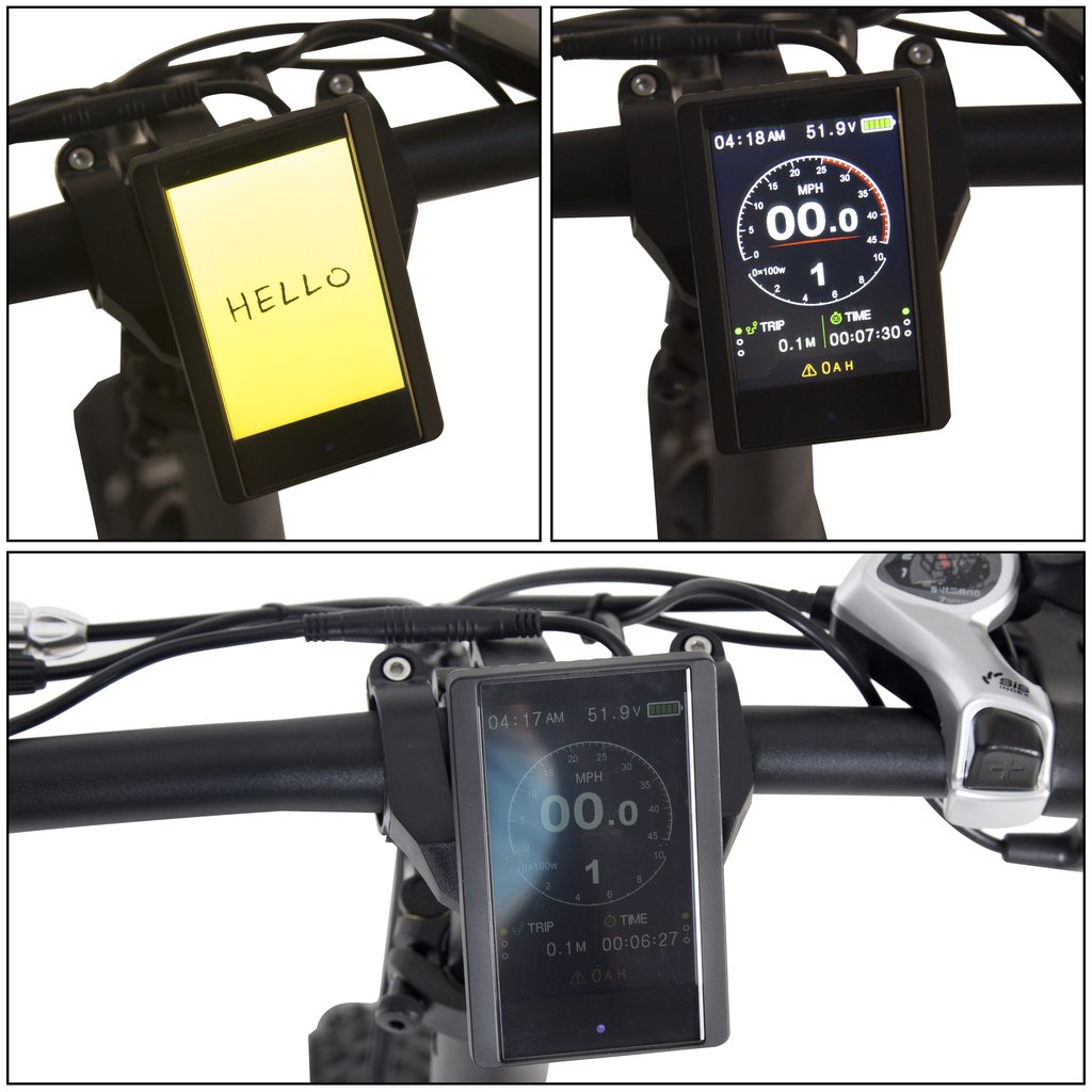 48V Fat Tire Best Folding Electric Bike with color LCD display 2020