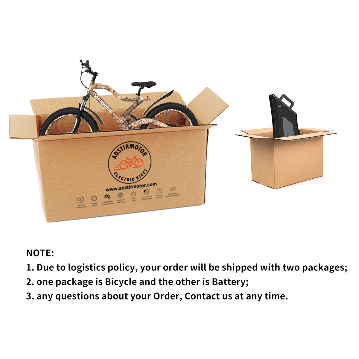 AostirMotor S18 1500W Electric Bike Snakeskin Grain - E-Wheel Warehouse