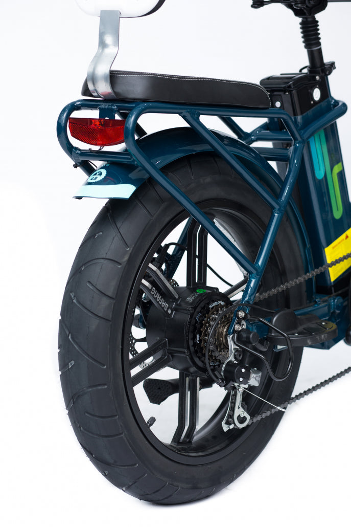 Green Bike Electric Motion City Path Edition Folding 48v E-Bike - E-Wheel Warehouse
