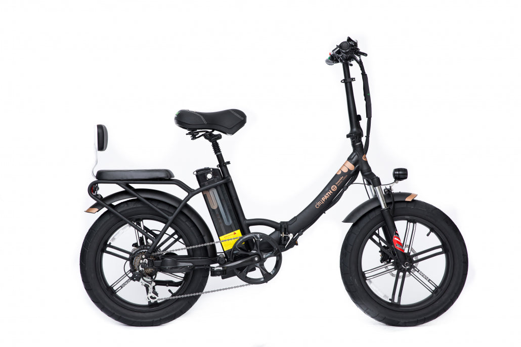 Green Bike Electric Motion City Path Edition Folding 48v E-Bike - E-Wheel Warehouse