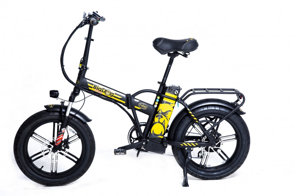 Green Bike Electric Motion Big Dog Extreme 2021 Edition Folding 48V 750W Electric Bike - E-Wheel Warehouse