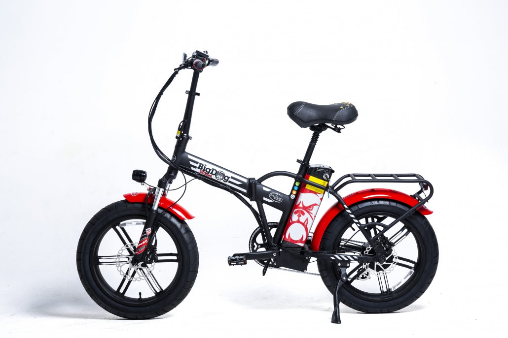 Green Bike Electric Motion Big Dog Extreme 2021 Edition Folding 48V 750W Electric Bike - E-Wheel Warehouse
