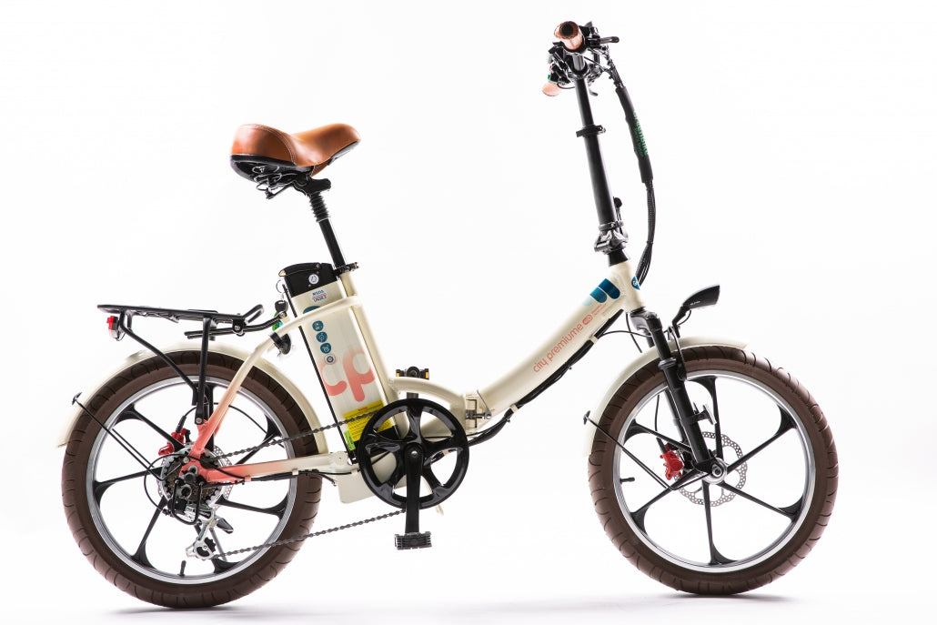 Green Bike Electric Motion City Premium 2021 Edition Folding 48v E-Bike - E-Wheel Warehouse