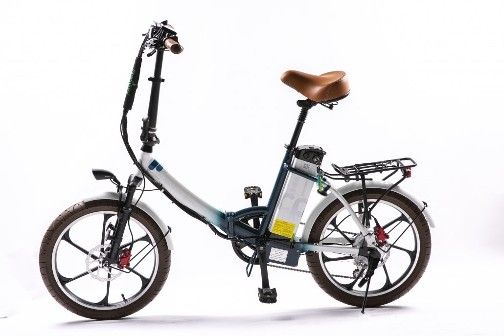 Green Bike Electric Motion City Premium 2021 Edition Folding 48v E-Bike - E-Wheel Warehouse