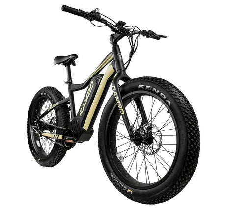 Rambo The Ryder 750 24 Electric Fat Tire Hunting Electric Bike - E-Wheel Warehouse