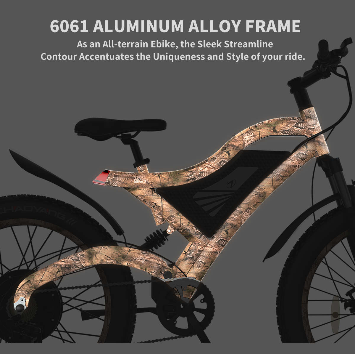 AostirMotor S18 1500W Electric Bike Snakeskin Grain - E-Wheel Warehouse