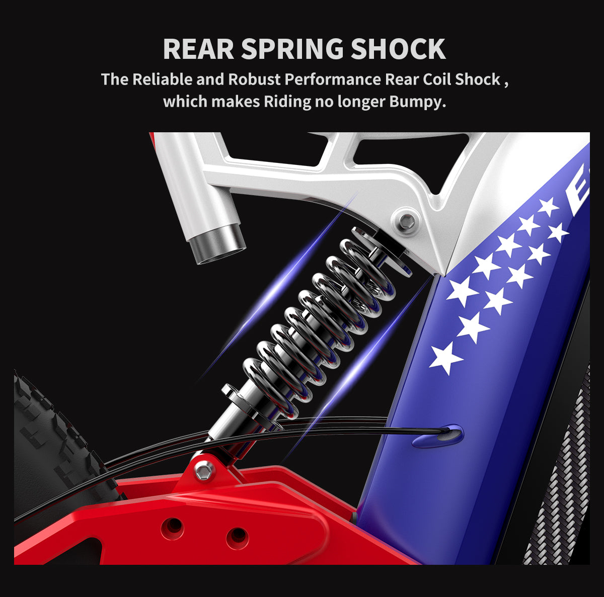 AostirMotor Big Front Fork Electric Bike S17-1500W - E-Wheel Warehouse