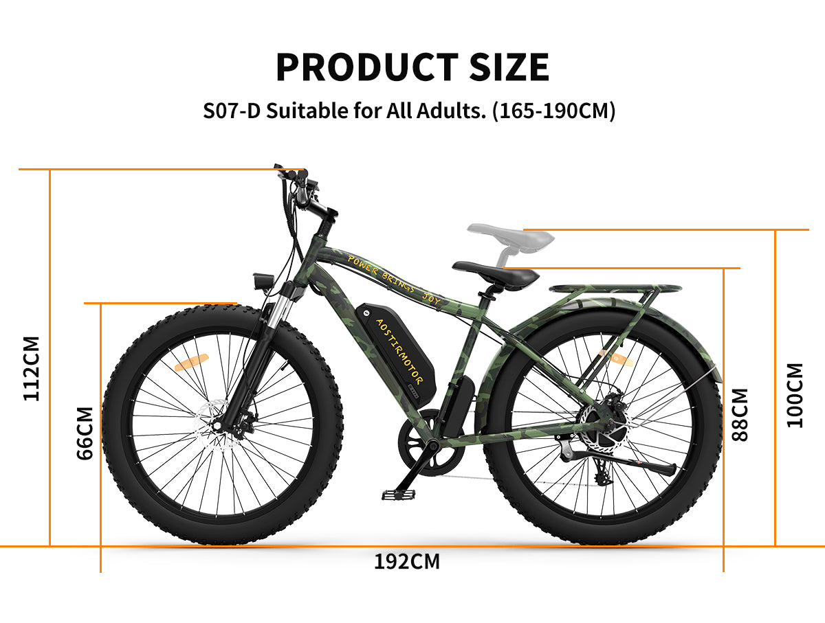 AostirMotor Electric Mountain Bike S07-D - E-Wheel Warehouse