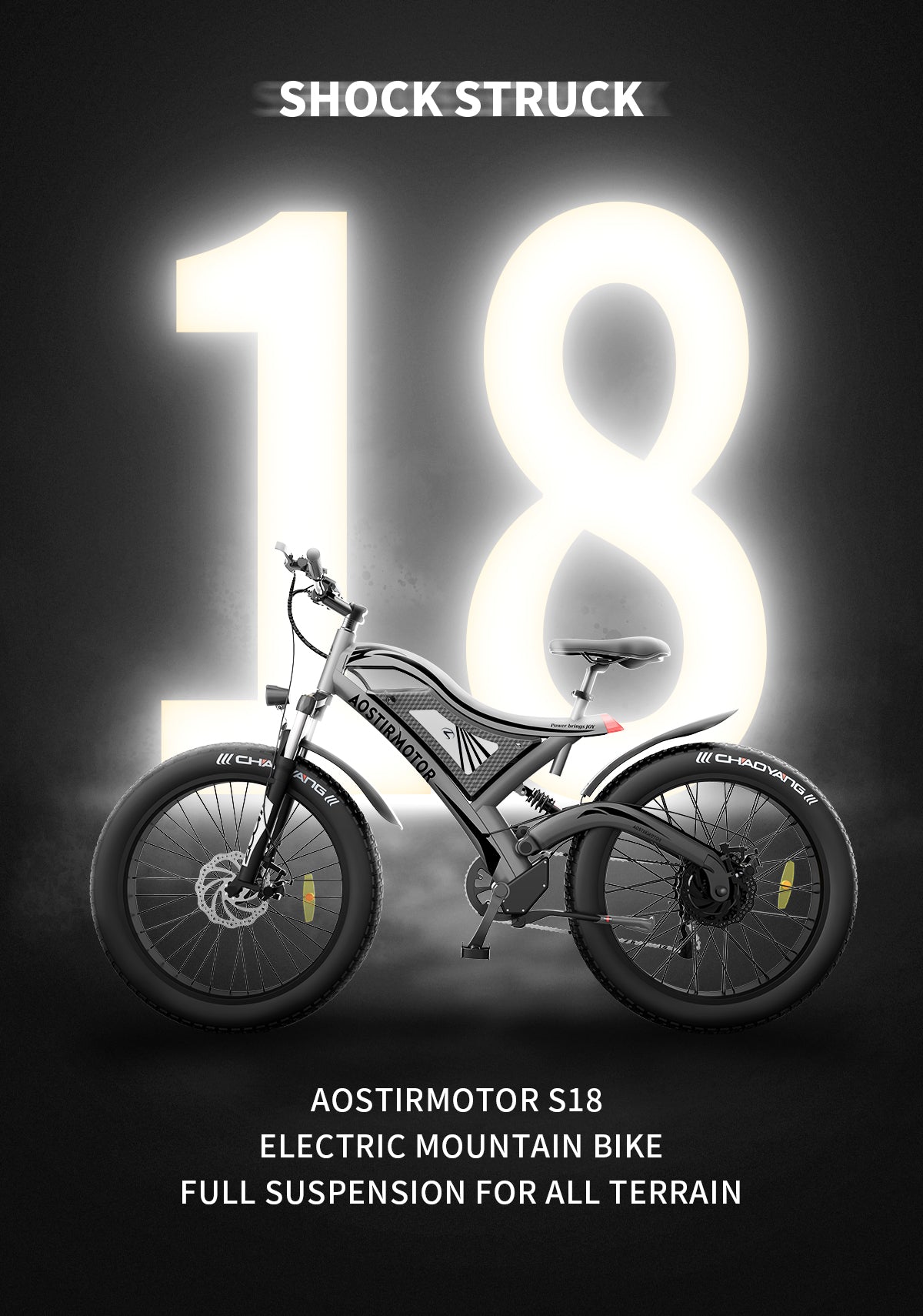 AostirMotor All Terrain Electric Mountain Bike S18 - E-Wheel Warehouse