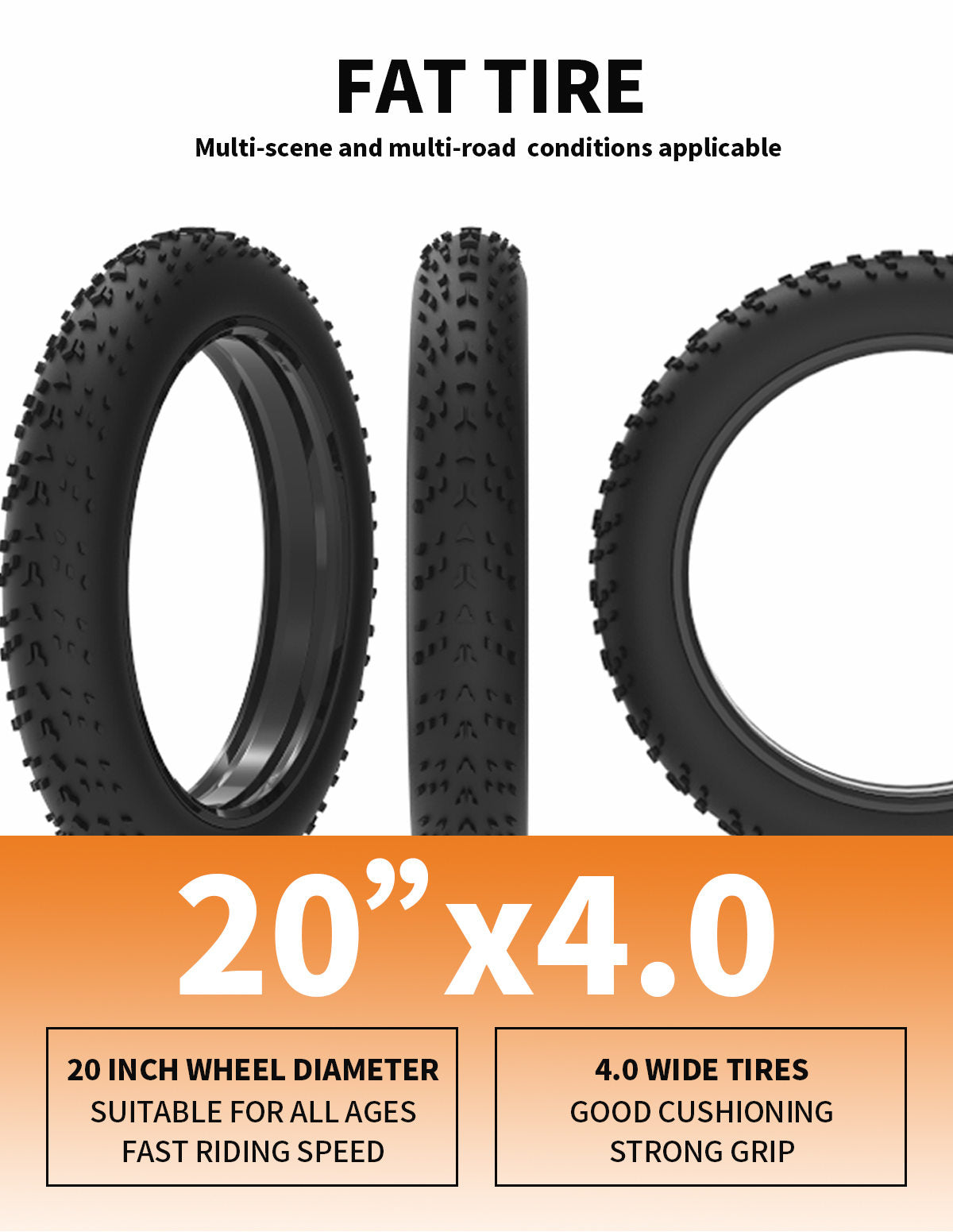 AostirMotor Fat Tire Folding Electric Bike A20 - E-Wheel Warehouse