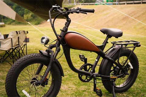 Revi Cheetah Mini Café Racer Electric Chopper Bike