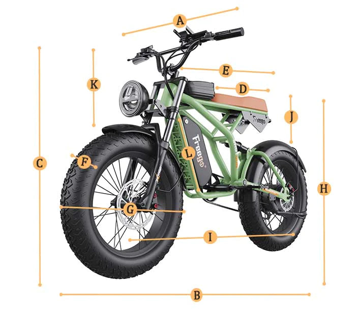 Freego F1 Pro 1400W Fat Tires Off Road Electric Bike
