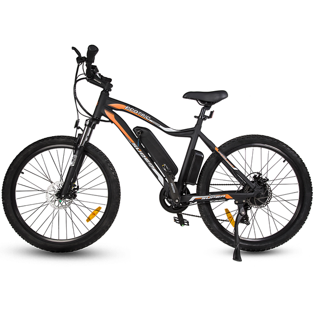 Ecotric Leopard Best Electric Mountain E Bike - Matt Black 2020