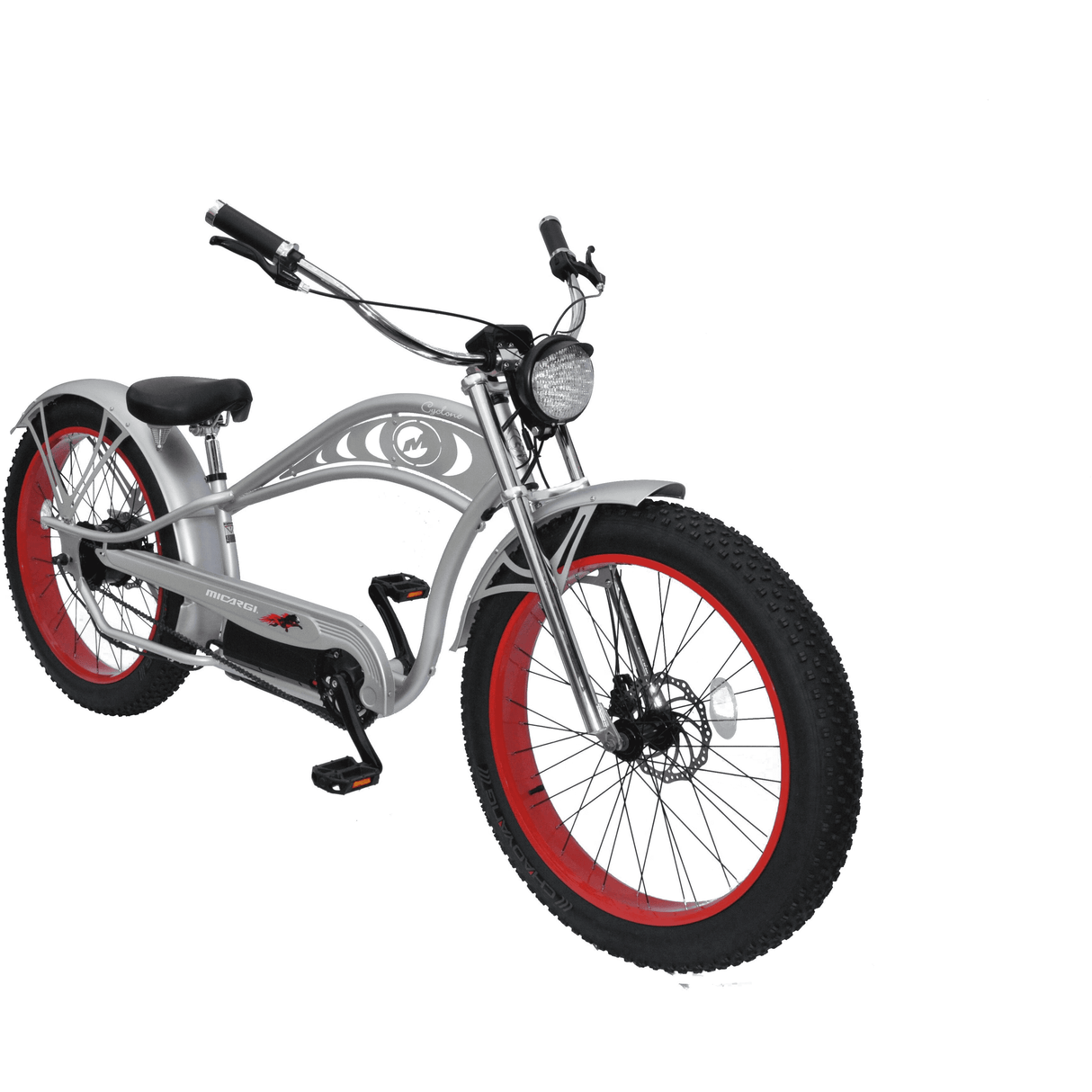 Micargi Cyclone Deluxe 2.0 500w Electric Chopper Bike - E-Wheel Warehouse