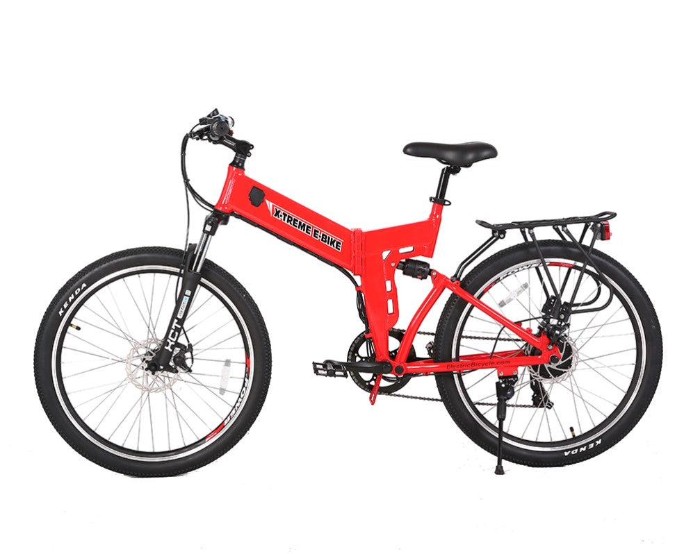 X-Treme X-Cursion Elite Max 36 Volt Electric Folding Mountain Bicycle - E-Wheel Warehouse