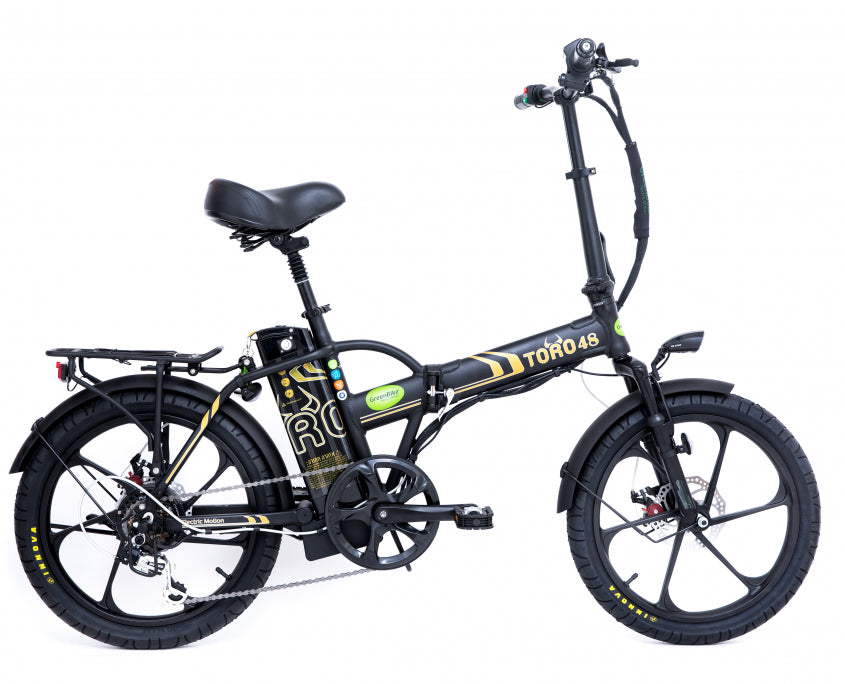 Green Bike Electric Motion Toro 48V Folding Electric Bike - E-Wheel Warehouse