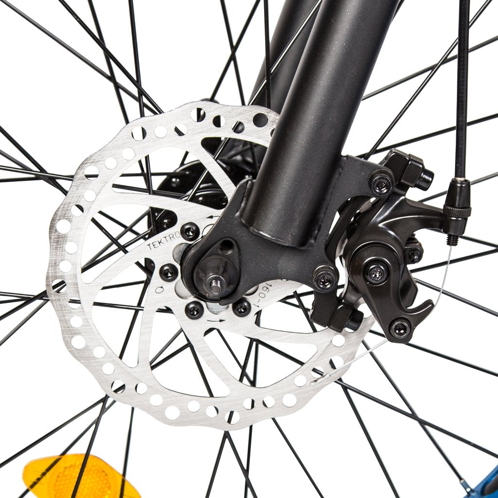 Ecotric Portable And Folding Fat Tair Bike Model Dolphin Black, Blue