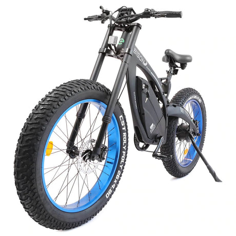 Ecotric big fat tire ebike Bison-Matt Black - E-Wheel Warehouse