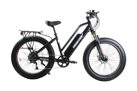 X-Treme Boulderado 48 Volt 17 Amp Fat Tire Step-Through Electric Mountain Bicycle - E-Wheel Warehouse