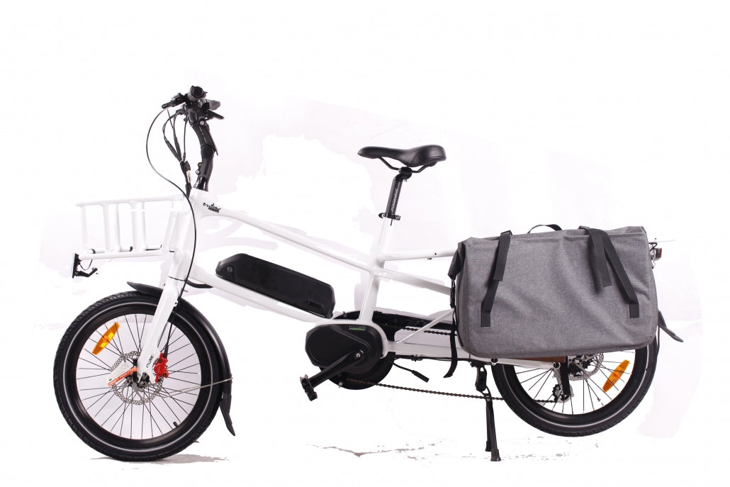 Green Bike Electric Motion Cargo Bike Two Seater Mid Drive 48v 500w Bike - E-Wheel Warehouse