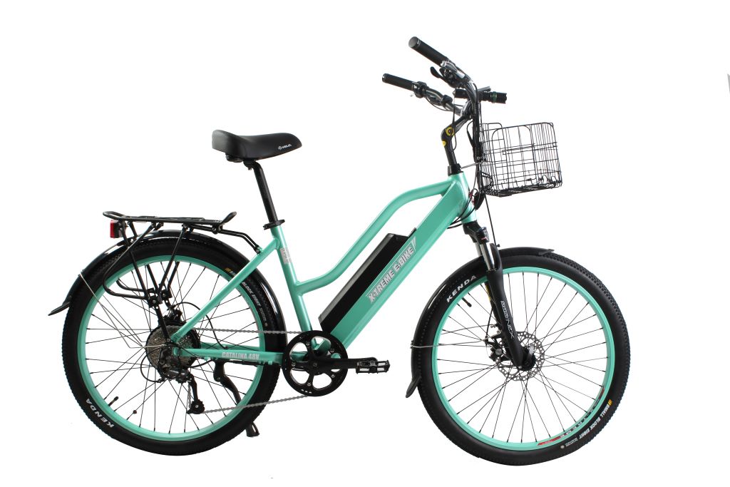 X-Treme Catalina 48 Volt Electric Step-Through Beach Cruiser Bicycle - E-Wheel Warehouse