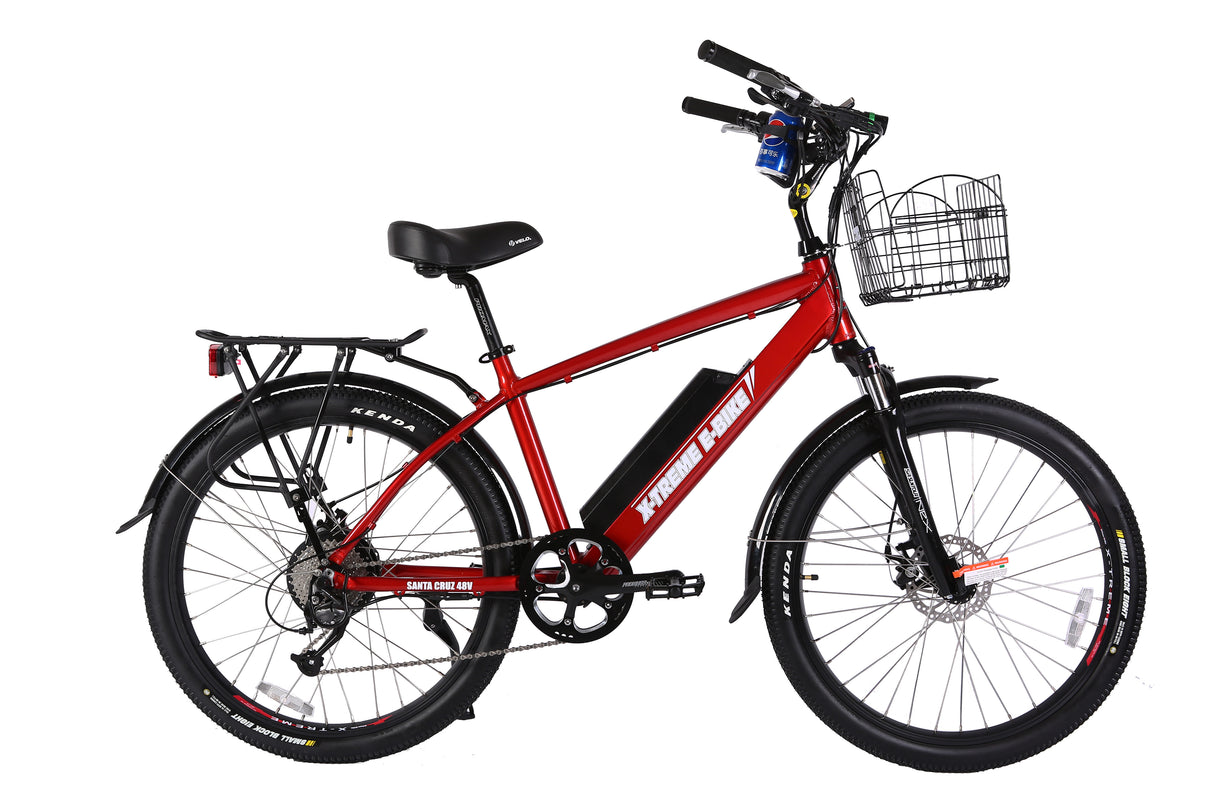 X-Treme Laguna Beach Cruiser 48 Volt Electric Bicycle With Disk Brakes