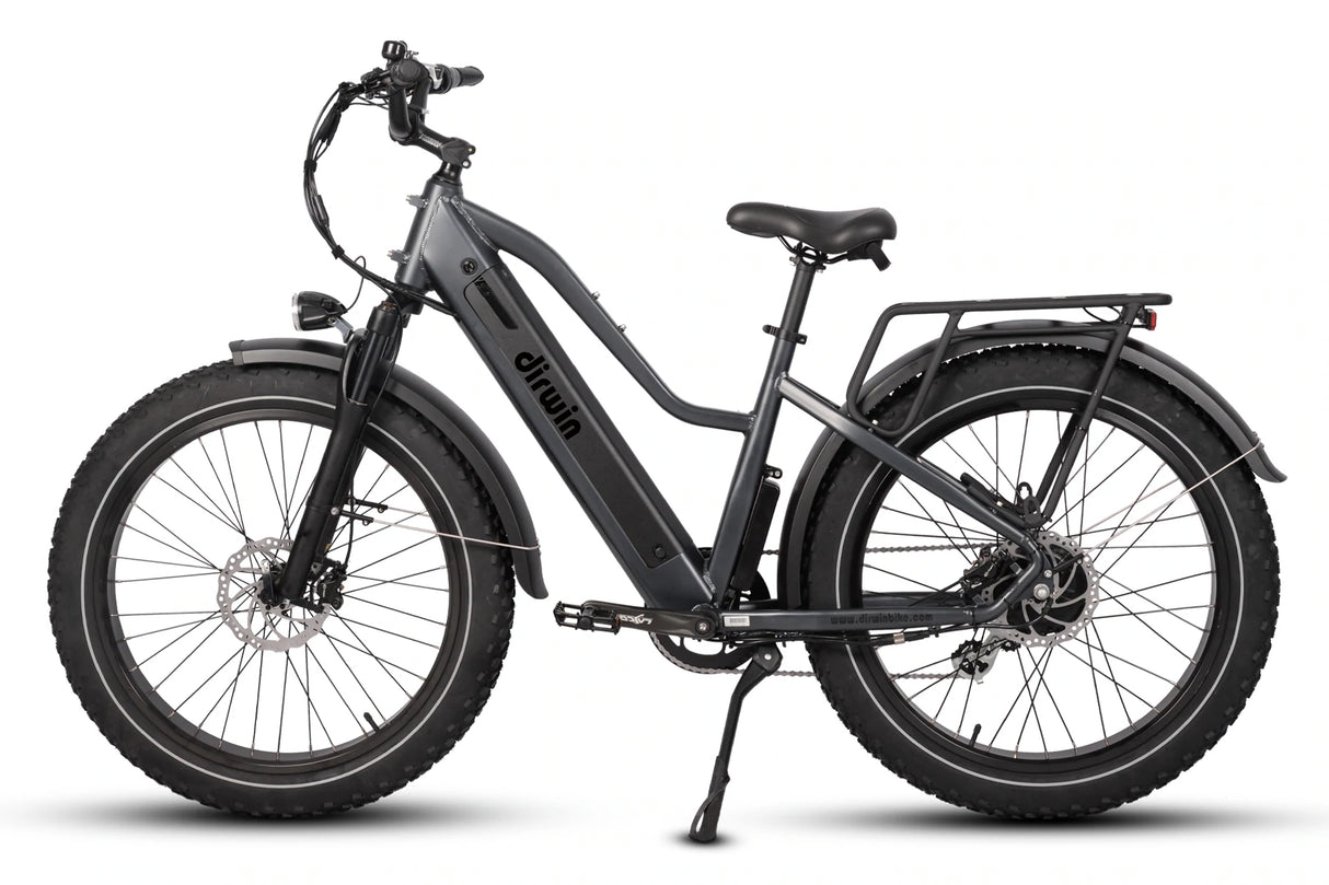 Dirwin Pioneer Step Thru Fat Tire Electric Bike - E-Wheel Warehouse