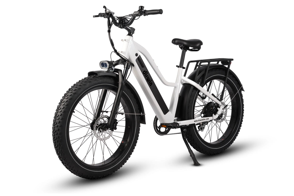 Dirwin Pioneer Step Thru Fat Tire Electric Bike - E-Wheel Warehouse
