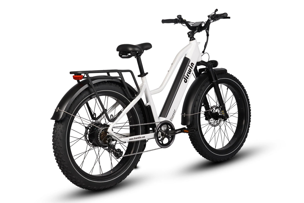 Dirwin Pioneer Step Thru Fat Tire Electric Bike - E-Wheel Warehouse