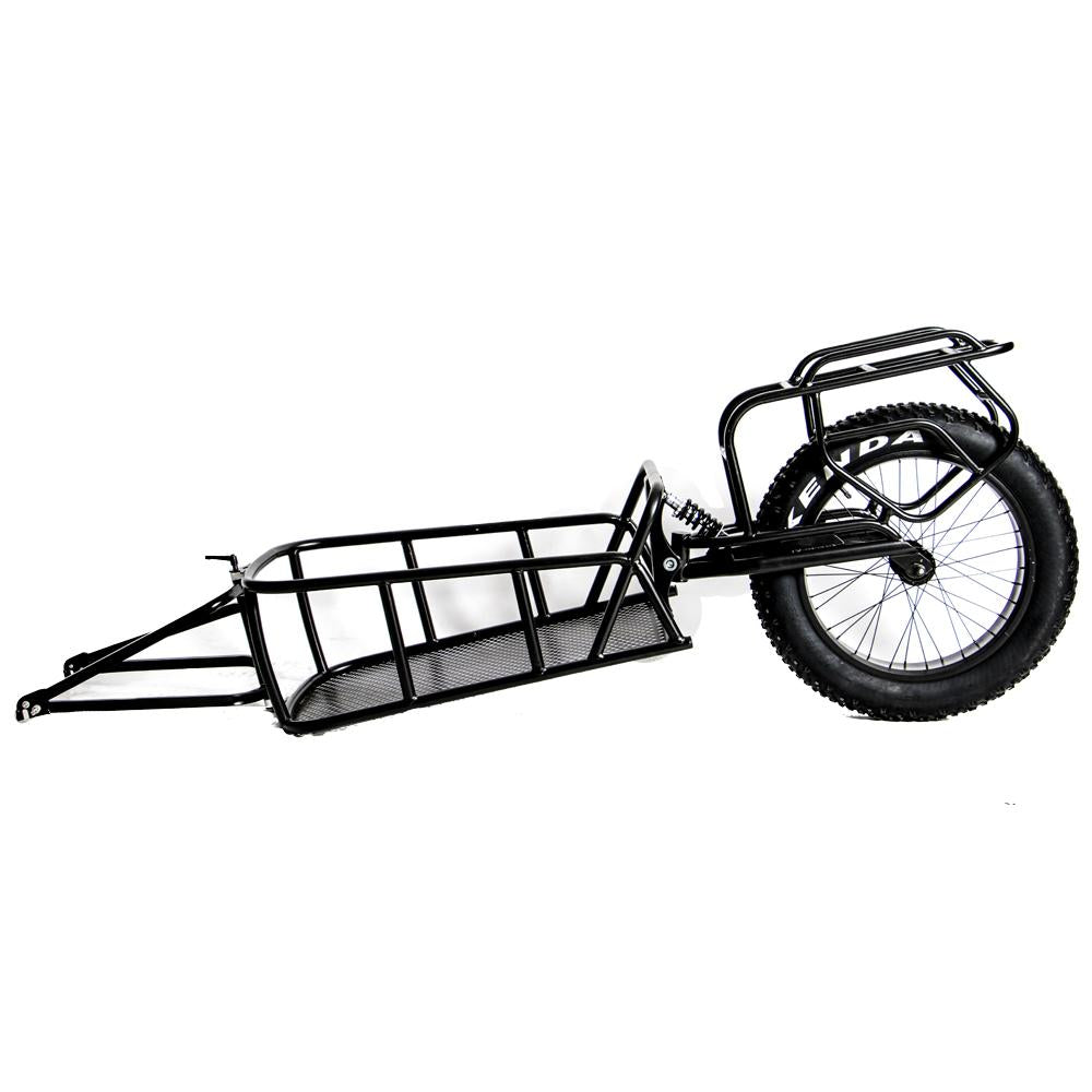 EUNORAU Single track Fat Tire Cargo Bike Trailer For Hunting - E-Wheel Warehouse